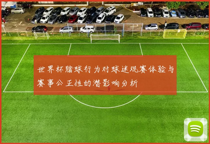 世界杯赌球行为对球迷观赛体验与赛事公正性的潜影响分析