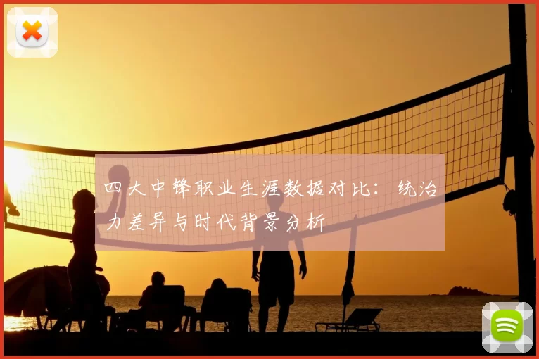 四大中锋职业生涯数据对比：统治力差异与时代背景分析